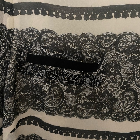 J. Crew‎ Collection Jukes Dress Trompe L’oeil Black Lace Silk Size 4 EUC - Picture 7 of 7